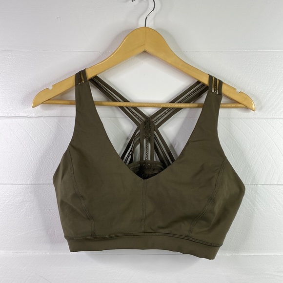 FP Movement by Free People Other - FP MOVEMENT BY FREE PEOPLE Olive Green Flex It Sports Bra Size Large